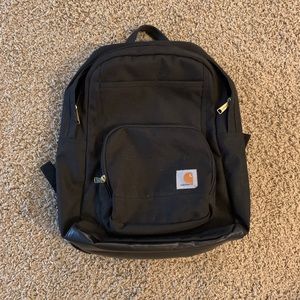 Black Carhartt Backpack two outside Pockets with Laptop Slot